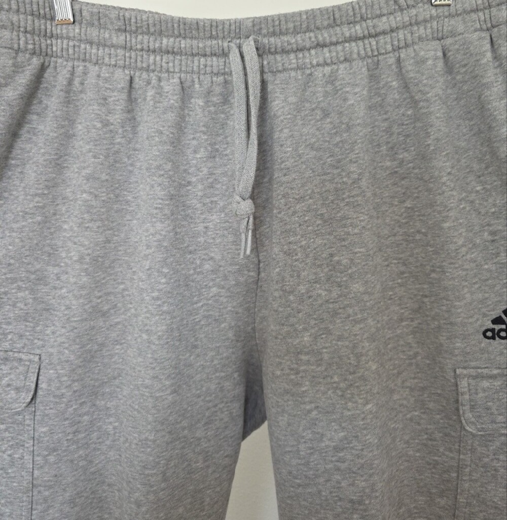 Adidas Mens Heather Gray Cargo Sweatpants. XXL. - Picture 2 of 4